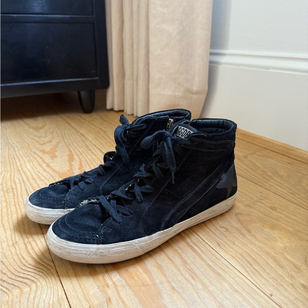 Golden Goose Black High-Top Sneakers